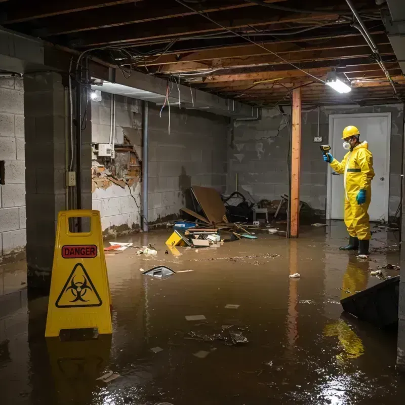 Flooded Basement Electrical Hazard in San Elizario, TX Property